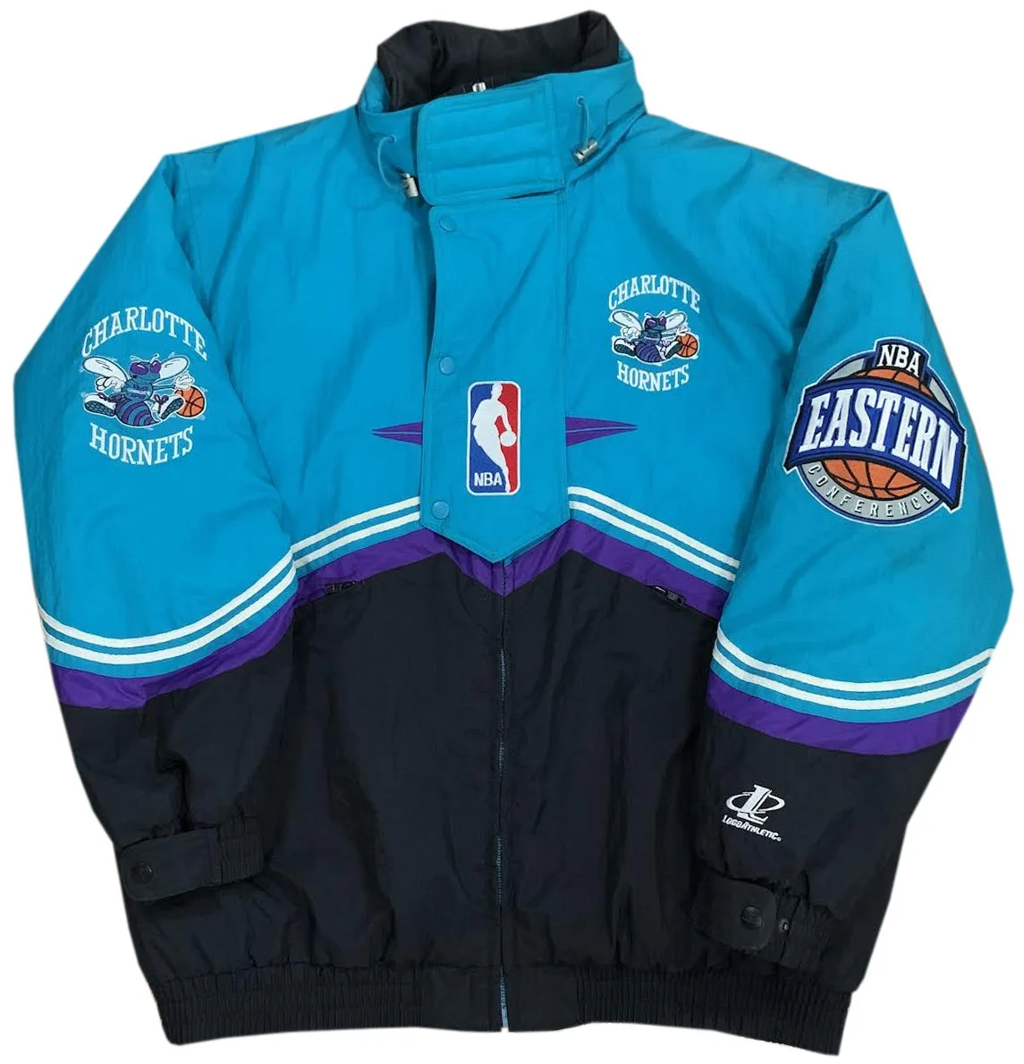 logo athletics hornets ジャケット　刺繍ロゴ Logo+Athletic+Hornets+jacket.